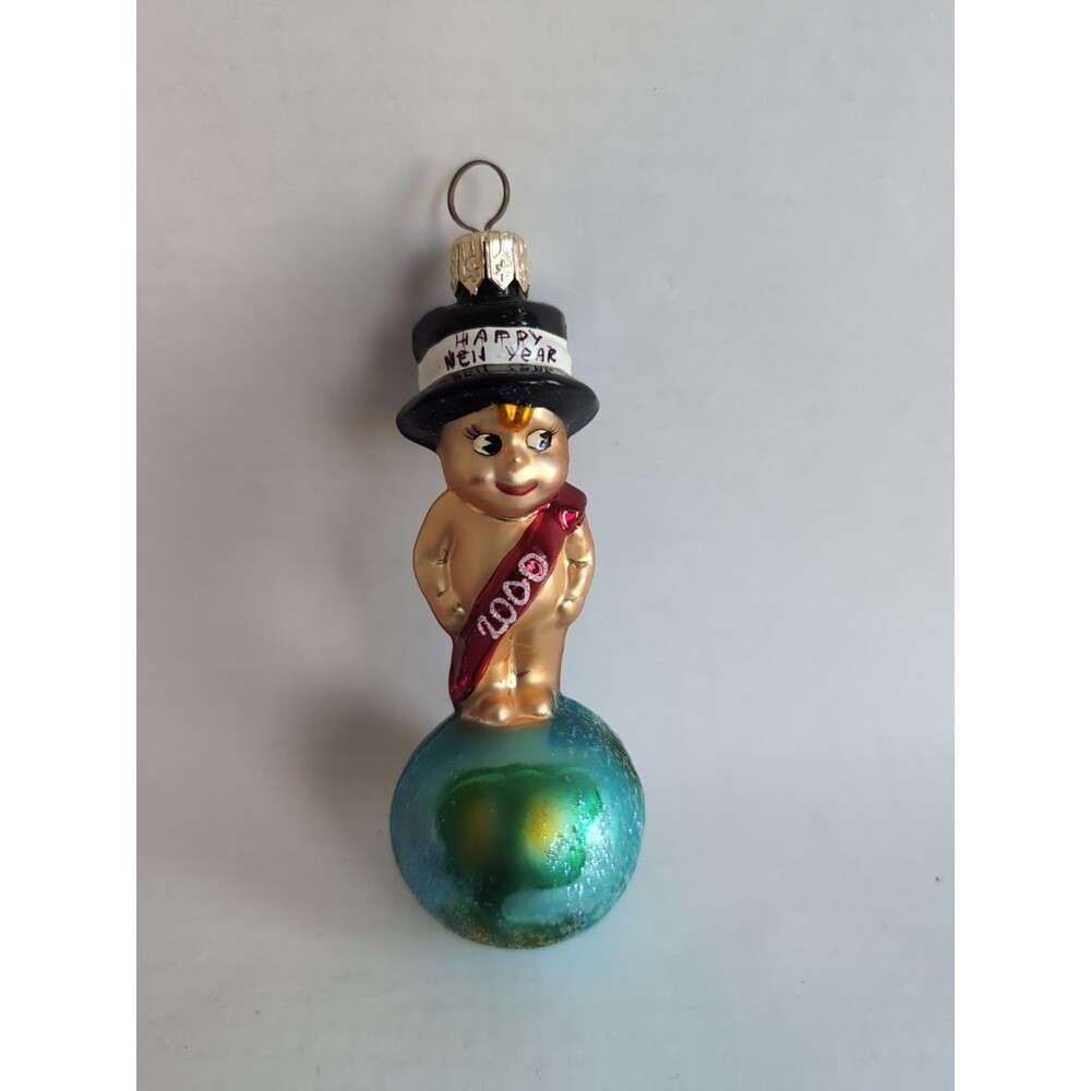 Christopher Radko Little Gem Millennium Munchkin 2000 Christmas Ornament